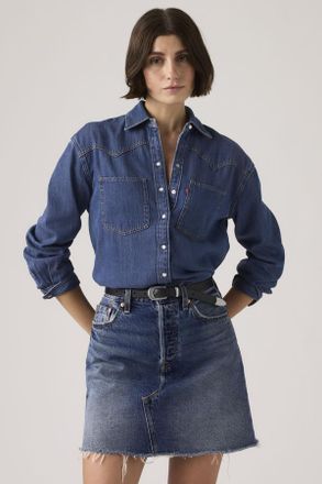 Levi's Camiseta Teodora Western - Mujer - 2XS - Azul / Air Space 5