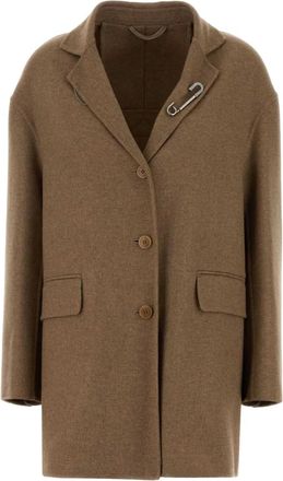 Ermanno Scervino Cappotto monopetto - Marrone