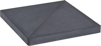 vidaXL Base Con Peso Para Sombrilla De Granito Negro Cuadrada 15 Kg Vidaxl