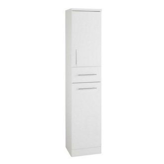 Clifton Gloss White 350mm Tall Bathroom Storage Unit