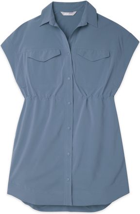 Stio | Womens Mountain Flow Shirt Dress, Size Extra Small in Vintage Indigo