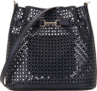 Michael Kors Perforated Crossbody Bag - Dames - Schoudertassen - Blauw - ONE Size - Leer - Tassen