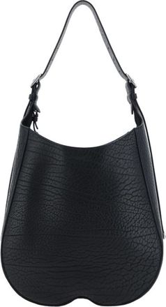 Burberry Black Leather Medium Chess Shoulder Bag