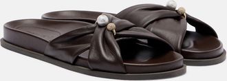 Jimmy Choo London Rafi embellished leather sandals