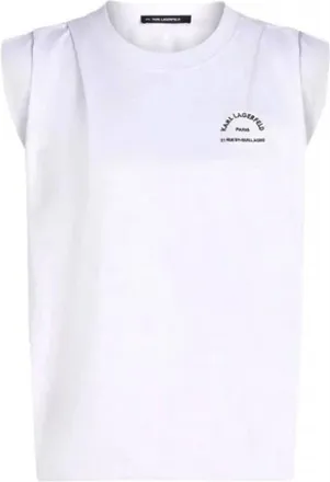 Karl Lagerfeld Donna, Top, Bianco, S, new