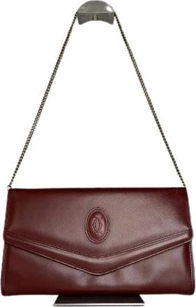 Cartier Pre-owned Clutches, female, Red, Size: ONE SIZE Pre-owned Shoulder Bag