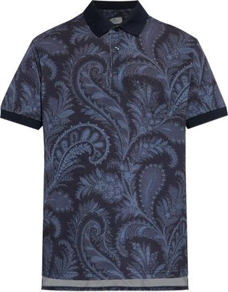 Etro Polo Con Stampa Paisley-Uomo