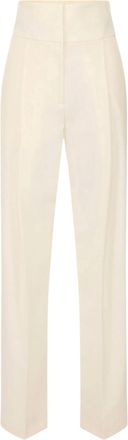 Elisabetta Franchi Polyester-Blend High Waistband Palazzo Wide-Leg Pants