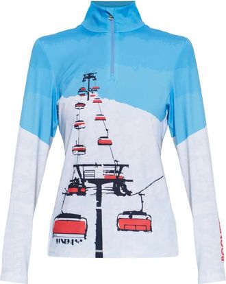 Bogner Top Beline - Dames - Thermokleding winter - Blauw - XL - Leer - Fitness