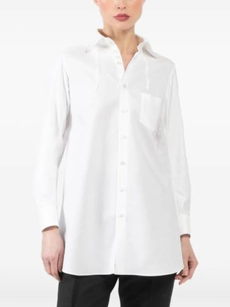 Shiro Sakai classic long shirt - women - Cotton - S - White