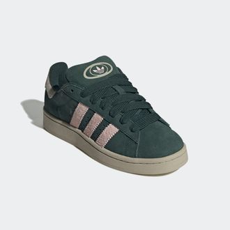 adidas Sneaker ADIDAS ORIGINALS CAMPUS 00S, Damen, Gr. 38,5, gr&uuml;n (mineral gr&uuml;n, sandy pink, putty grau), Leder, Synthetik, Schuhe Sneaker