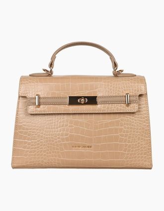 David Jones Womens Bilboa Womens Grab Bag - Camel Croc Synth - Size: ONE size