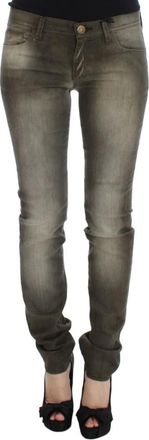 Ermanno Scervino Sig 30294 Slim-fit Jeans - Dames - Slim Fit Jeans - Grijs - W26 - Katoen - Jeans