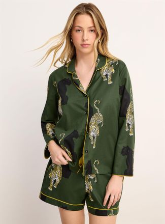 Cyberjammies Womens Leopards and panthers pyjama short