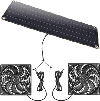 OEM Ventilador Solar De Ventana De 12 V Y 10 W, Eficiente, De F&aacute;cil Instalaci&oacute;n Y Con Potente Ventilaci&oacute;n Para Cobertizos