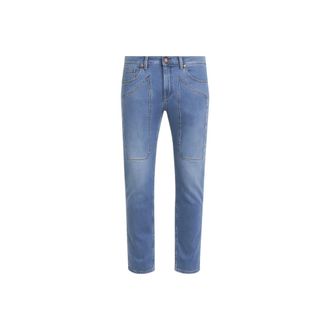 Jeckerson Heren, Jeans, Blauw, Maat: W33 Katoen