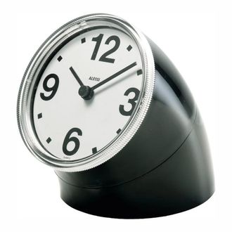Alessi Cronotime Tischuhr, schwarz