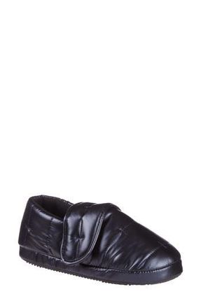 Isotoner Nylon Puffer Slipper in Black at Nordstrom Rack, Size X-Large