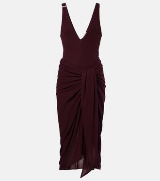 The Attico Draped midi dress
