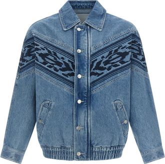 Isabel Marant Blue Shirt Collar Jacket