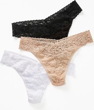Hanky Panky Original Rise Thongs, Set of Three
