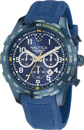 Nautica Nst Chronograph Watch With Silicone Strap