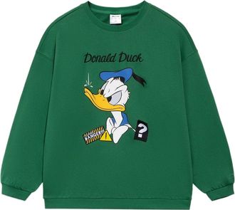 Li-Ning (WMNS) Li-Ning x Disney Donald Duck Graphic Sweatshirt Green AWDS596-4