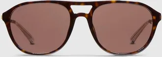 Gucci Specialized-fit Navigator Sunglasses, Brown
