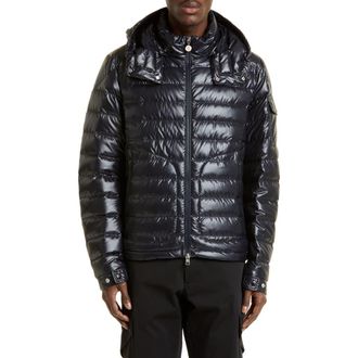 Moncler Lauros Recycled Polyester Down Jacket in Navy at Nordstrom, Size 3