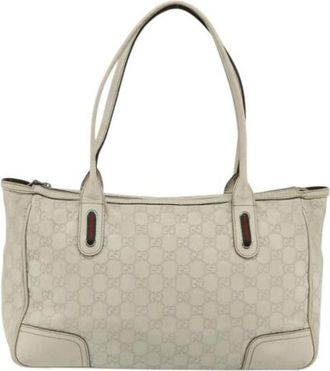 Gucci Pre-owned Canvas Tote Bag - Dames - Vintage Shopper - Beige - ONE Size - Vintage