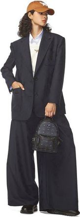 MCM Mini Stark Side Studs Backpack in Visetos in Black at Nordstrom