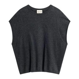 Semicouture Wollen trui - Dames - Truien - Grijs - Maat: XS Wol