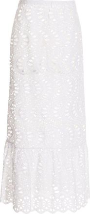 Giambattista Valli Gonna lunga Macram - Bianco