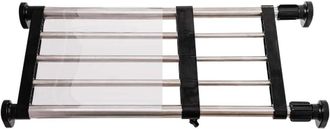 OEM Estante Met&aacute;lico Ajustable Y Extensible Para Armario, Cocina O Ba&ntilde;o, Color Negro, De 40 A 60 Cm