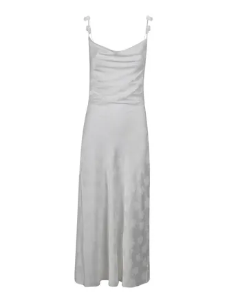 Rotate Midi Dress with 3D Floral Details