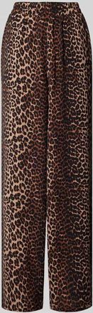 Pieces Weite Hose in Cr&ecirc;pe-Verarbeitung Modell TIFFANY in Mittelbraun, Gr&ouml;&szlig;e XL