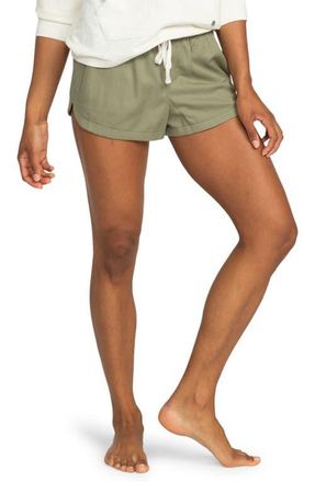 Roxy New Impossible Love Shorts in Olive at Nordstrom, Size X-Large