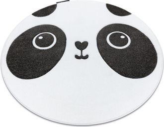 RugsX Alfombra Petit Panda C&iacute;rculo Blanco Beige Circulo 140 Cm