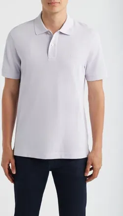 BOSS Pallas Cotton Piqu&eacute; Polo in Light/pastel Purple at Nordstrom, Size Xx-Large