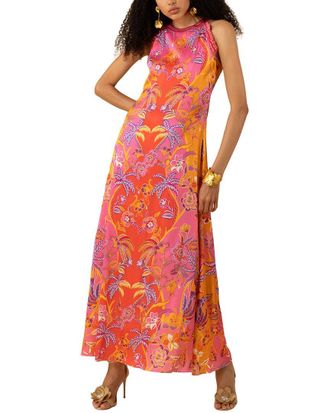 Hale Bob Hale Bob Florence Silk-Blend Maxi Dress