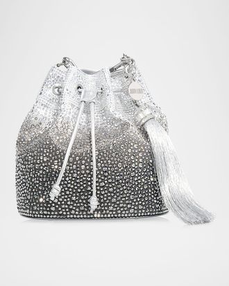 Judith Leiber Piper Gradient Crystal Bucket Bag