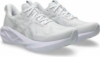 Asics Womens Novablast 5 Shoes In White/piedmont Grey