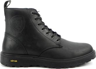 Blauer Enkellaarsjes - Heren - Enkellaarsjes - Zwart - 43 EU - Leer - Schoenen