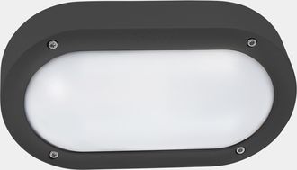 Leds - C4 Leds-c4 - Aplique Ip66 Basic Led 6.7w Sw 2700-3200-4000k On-off Gris Urbano 721lm