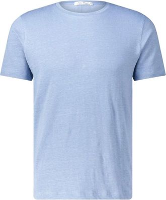 Stefan Brandt Linnen T-Shirt - Heren - T-shirts - Blauw - M - Linnen - Tops