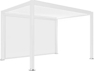 Oviala P&eacute;rgola bioclim&aacute;tica motorizada e iluminada 3x4m y 1 toldo