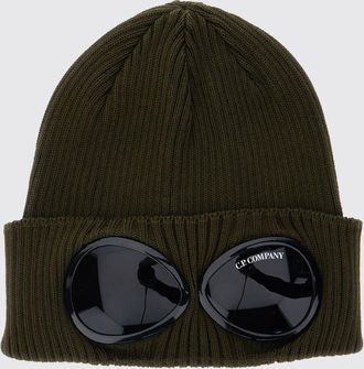 C.P. Company C. P. COMPANY Beanie in cotone con risvolto e iconiche lenti Goggle