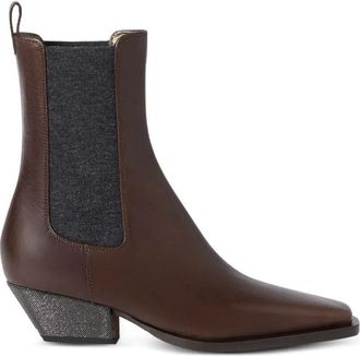 Brunello Cucinelli Boots With Heels Mzslc3050 C9122 Cocoa