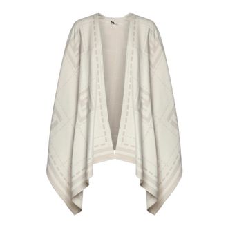 Fendi Poncho - female - Fendi - Ponchos - White - ONE SIZE - Jackets