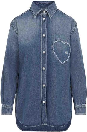 Moschino Heart Denim Shirt
